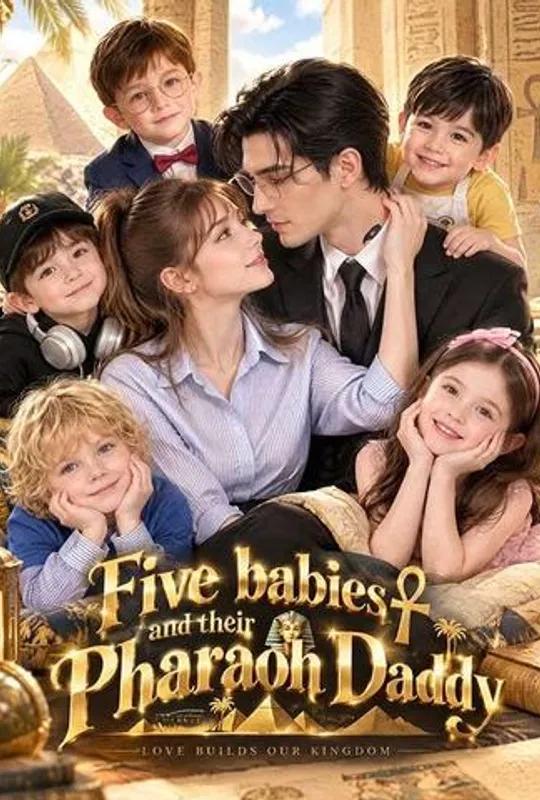 Five babies and their Pharaoh Daddy poster